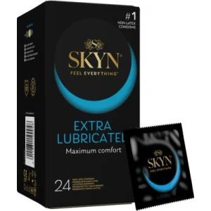SKYN 24 бр. Нелатексови презервативи Skyn Extra Lube - kondomi