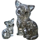 HCM Kinzel 3D Crystal puzzle Kočka s koťátkem 49 ks
