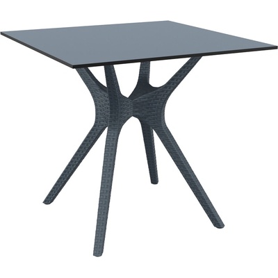 Bogdan Furniture Am Маса Ибиза 80/80/75h антрацит