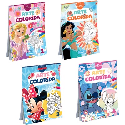 Europrice ТЕФТЕР КНИЖКА ЗА ОЦВЕТЯВАНЕ disney arte colorida 64 СТР. 4 ВИДА