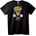 NOONEBRAND Тениска с череп и пица - 2XL, Black
