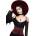 KILLSTAR дамски корсет (колан) KILLSTAR - Wetland Bat Peplum - Червен - KSRA012437