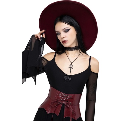 KILLSTAR дамски корсет (колан) KILLSTAR - Wetland Bat Peplum - Червен - KSRA012437