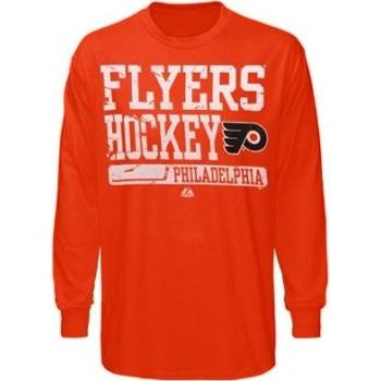 Majestic tričko Philadelphia Flyers Puffless Goal Cage dlouhý rukáv