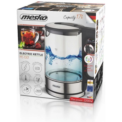 Mesko Електрическа Кана за Вода 1, 7 L Mesko 1301b (Mesko 1301b)