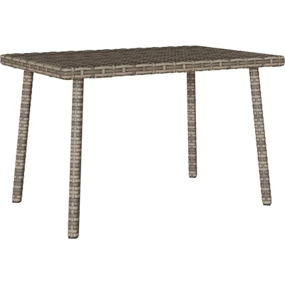 OMAXI 666857 Zahradní konferenční stolek obdélníkový šedý 60x40x37 cm