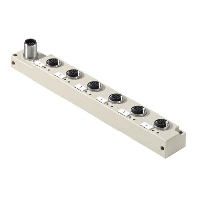 Pasivní rozvaděč snímač–akční člen (bez kabelu) Weidmüller SAI-6-S12 4P M12 L (1265940000)