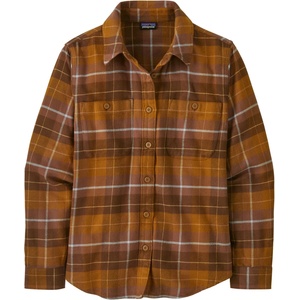 Patagonia Дамска риза с копчета Patagonia Women's Fjord Flannel Shirt - Happy Camper: Shelter Brown - размер XS (133-1066-0411)