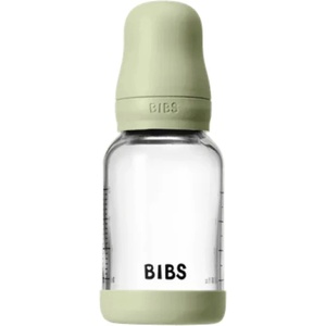 Bibs Стъклена бебешка бутилка Bibs - С каучуков биберон, 120 ml, Sage (5019250) - ozone