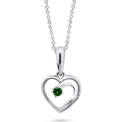 Cutie Diamonds prívesok z bieleho zlata so smaragdom DZ6300 1602 40 SM X 2