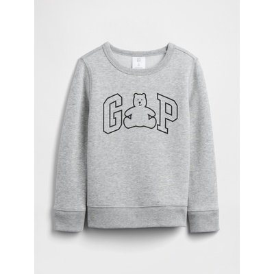 GAP Бебешки суитшърт с лого Унисекс GAP GAP | Siv | Момчешки | 2 години