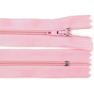 Pro Háčkování Spirálový zip pinlock No 3 délka 20 cm světle růžový