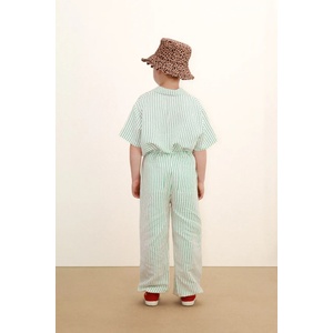 Tinycottons Детска риза с лен EMERALD STRIPES SHIRT (SS26.243)