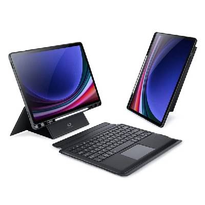 Samsung Tab S10 Plus LTE DUX DUCIS DK Bluetooth клавиатура + тъчпад Type-C гнездо, QWERTY, ЧЕРНО GP-171893 (GP-171893)