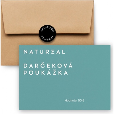 NATUREAL - Darčeková poukážka v hodnote 50 EUR
