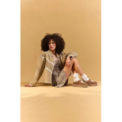 Велурени чехли UGG Bea Mary Jane (1167612.CHE)