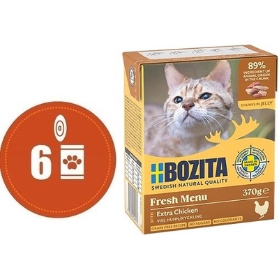 Bozita cat Fresh Menu kousky v rosolu s kuřetem 6 x 370 g