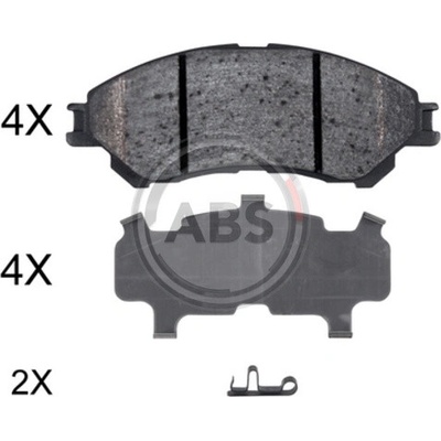 A.B.S. Sada brzdových platničiek kotúčovej brzdy 35031