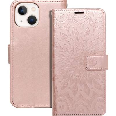 MEZZO Книга калъф за IPHONE 13 MINI mandala rose gold (566134)