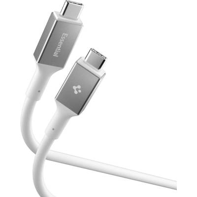 Spigen Кабел за данни Spigen Essential (EB10020CC) - Type-C към Type-C, 100W, 2м - Бял