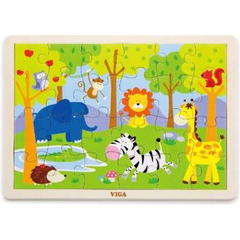 Viga Toys Дървен пъзел Сафари