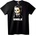 NOONEBRAND Тениска Усмивка: Плашещ дизайн на момиче - 7XL, White