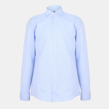 HUGO BOSS Риза с дълъг ръкав Boss Men's H Hank Spread Long Sleeve Shirt - Pastel Blue