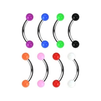 Šperky eshop piercing do obočí maličká kulička W39.15 červená