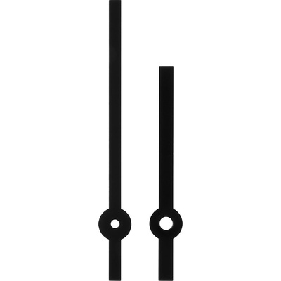 Kovové hodinové ručičky B11 (100 mm, 55 mm) - černé