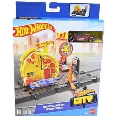 Hot Wheels City Sada "Skvělá Pizzerie" s autíčkem 1:64 pro děti