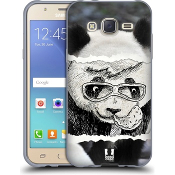 Pouzdro HEAD CASE Samsung Galaxy J5, J500, (J5 DUOS) vzor zvířata koláž roztomilá panda