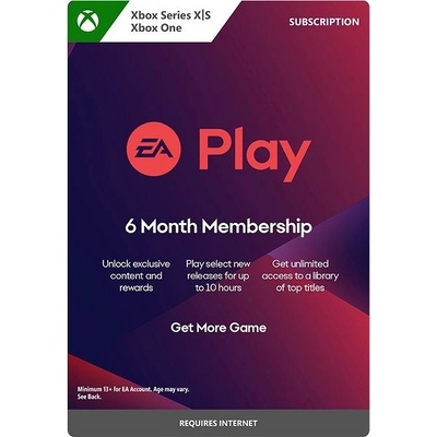 Microsoft Xbox EA Play členstvo členstvo 6 mesiaců