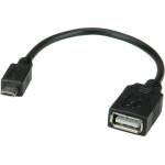 Valueline Кабел usb 2.0 otg кабел, 0, 15 м 11.99. 8311-100 (11.99.8311-100)