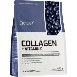 OstroVit Collagen + Vitamin C / Powder [400 грама] Касис
