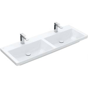 Villeroy & Boch Subway 3.0 Double 130x47 cm CeramicPlus stone white (4A71D1RW)