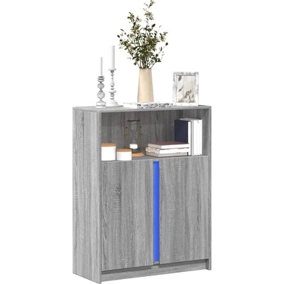 vidaXL 11461.852150 příborník LED šedý sonoma 77 x 34 x 100 cm
