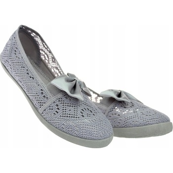 Čipkované tenisky s kokardou prelamované 6176