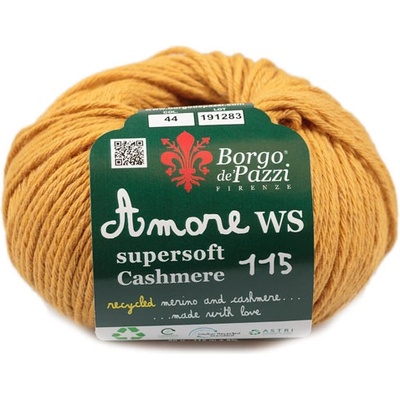 Borgo de' Pazzi Amore WS Super soft Cashmere 115 Hořčice 44