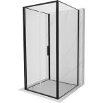 Mexen Exo-F 3S 3-стенна сгъваема душ кабина 110 x 110 см, прозрачна, черна (816-110-110-70-00-3S)