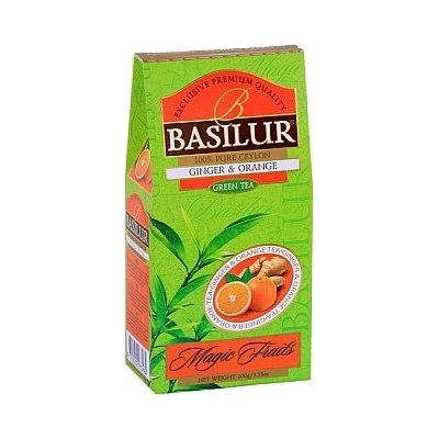 Basilur Magic Green Ginger & Orange papír 100 g