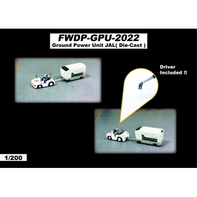JC Wings Ground Power Unit SetJAL 1:200