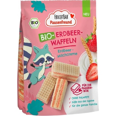 Fruchtbar BIO Vaflové sušenky s jahodami 100 g