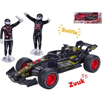 Mikro Формула 19см на маховик на батерии със светлина и звук с пилоти 2бр