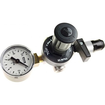 LINDR RED02137 redukční ventil TOF CO2 mini + kohout + rychlospojka 8mm