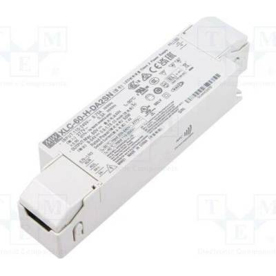 MEAN WELL XLC-60-H-DA2SN Napájecí zdroj: spínaný; LED; DALI 2; 60W; 9÷54VDC; 900mA÷1,7A
