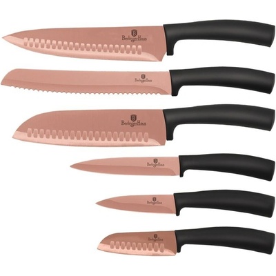 Berlingerhaus Sada nožov Rosegold Metallic Line blister BH 2558 6 ks