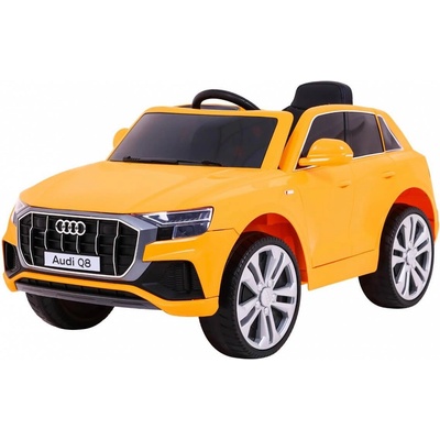 Audi Q8 12V - Детски акумулаторен джип, Жълт, EVA гуми (906240R)