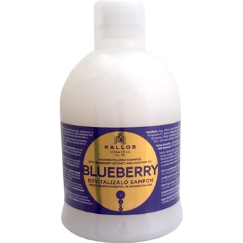 Kallos Blueberry čučoriedkový šampón pre suché poškodené a chemicky ošetrené vlasy 1000 ml