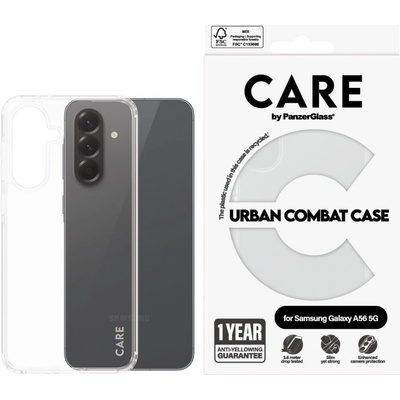 Panzer Гръб Care by PanzerGlass за Samsung Galaxy A56, Flagship Case, Urban Combat, Прозрачен
