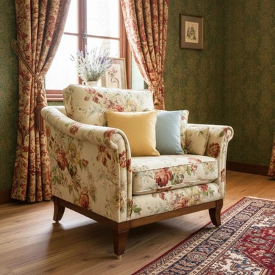Barrington Furniture Široké křeslo Evesham barevná látka
